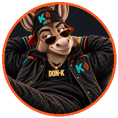 Don-K, the donkey host of Kulture Kast, relaxing in the studio